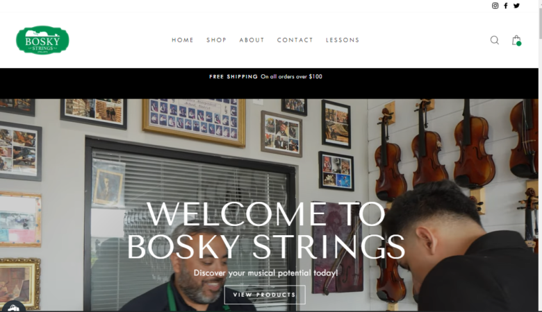 Bosky Strings E-Commerce