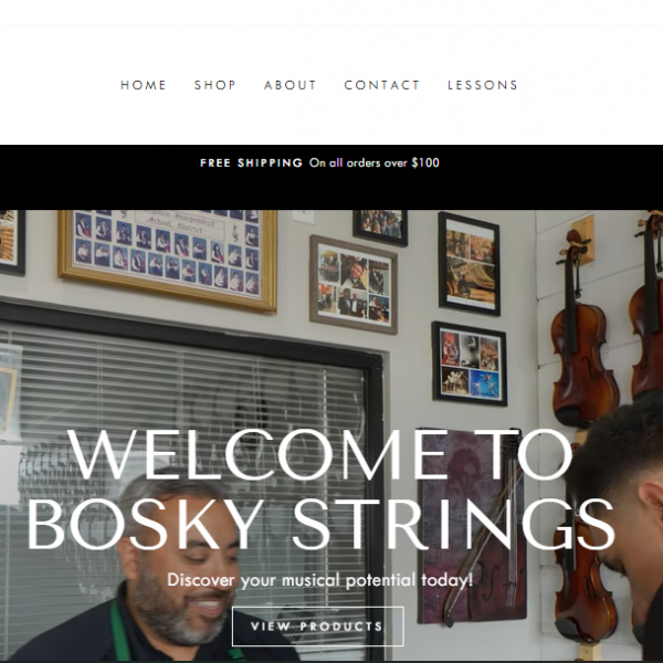 Bosky Strings E-Commerce